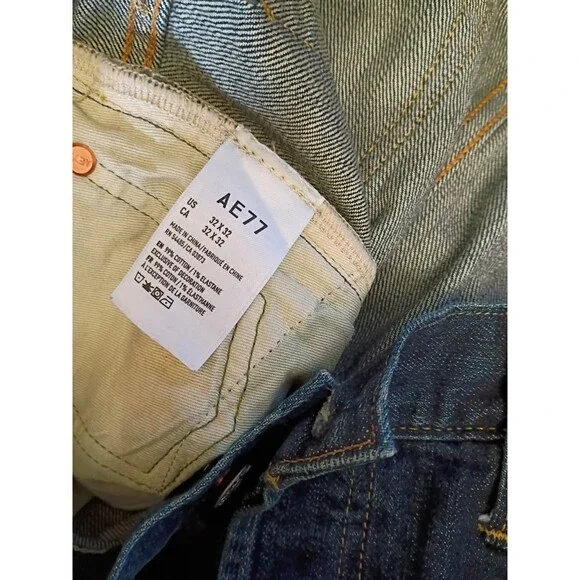 AE 77 American Eagle The Classic Japanese Selvedge Button Fly Jeans Women 32x32
